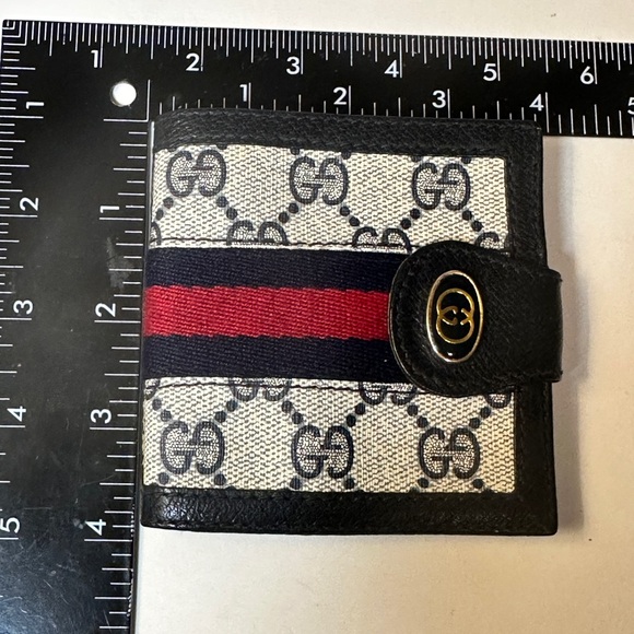 Gucci Mans wallet Sherry Line Vintage Anniversary edition 
Compact 4x4 wallet - Picture 5 of 15